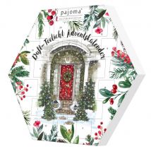 Pajoma Adventskalender 24 Teelichte 6 verschiedene Düfte & 1 Teelichthalter