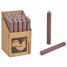 25 Stabkerzen Schlamm - Erdig 180 x 22 mm Kerzenfarm Kerzen Candle