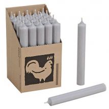 25 Stabkerzen Grau - Gray 180 x 22 mm Kerzenfarm Kerzen Candle