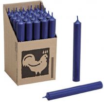 25 Stabkerzen Dunkelblau - Dark Blue 180 x 22 mm Kerzenfarm Kerzen Candle