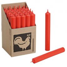25 Stabkerzen Rot - Red 180 x 22 mm Kerzenfarm Kerzen Candle