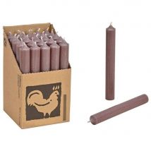25 Stabkerzen Schlamm - Erdig 250 x 22 mm Kerzenfarm Kerzen Candle