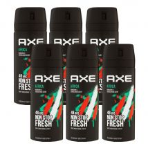 Axe Africa 6 x 150 ml Deodorant Deospray Deo Spray Set neues Design