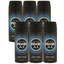 Axe A.I. 6 x 150 ml Deospray Deodorant Deo Spray Deodorant Spray Deo Set