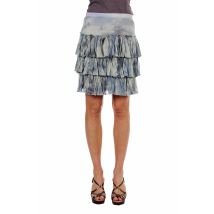 ET COMPAGNIE - Jupe courte gris en viscose - Femme - Taille 40 - Modz