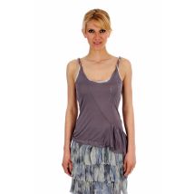 ET COMPAGNIE - Débardeur gris perle en viscose - Femme - Taille 38 - Modz
