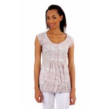 ET COMPAGNIE - Tunique manches longues rose en coton - Femme - Taille 36 - Modz