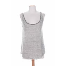 CHARLIE JOE - Débardeur gris en lin - Femme - Taille 34 - Modz