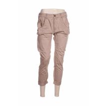 MANILA GRACE - Pantalon 7/8 marron en coton pour femme - Taille W29 - Modz
