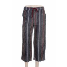 MARYLEY - Pantacourt bleu en lin - Femme - Taille 34 - Modz
