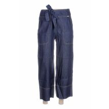 BABYLONE - Pantacourt bleu en coton - Femme - Taille 36 - Modz