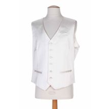 GREGE CREATION - Gilet sans manche beige en soie - Homme - Taille L - Modz