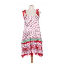 ZOE LA FEE - Robe mi-longue rouge en coton - Femme - Taille 36 - Modz