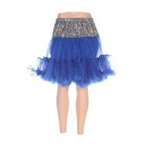 ZOE LA FEE - Jupon /Fond de robe bleu en polyester - Femme - Taille 36 - Modz