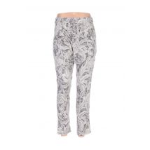 ZOE LA FEE - Pantalon 7/8 gris en coton - Femme - Taille 36 - Modz