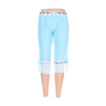 ZOE LA FEE - Pantacourt bleu en coton - Femme - Taille 36 - Modz
