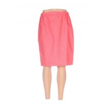 THEL ELEGANCE - Jupe mi-longue orange en coton - Femme - Taille 38 - Modz