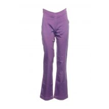 BF & L - Pantalon droit violet en coton - Femme - Taille 36 - Modz