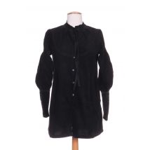 IDEO - Tunique manches longues noir en coton - Femme - Taille 36 - Modz