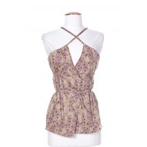 IDEO - Top rose en coton - Femme - Taille 38 - Modz
