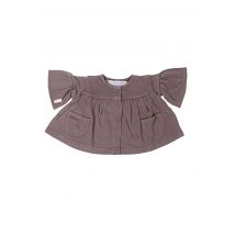 IDEO - Gilet manches longues gris en coton - Fille - Taille TU - Modz