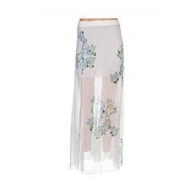 MALO FIRENZE - Jupe longue blanc en soie - Femme - Taille 44 - Modz