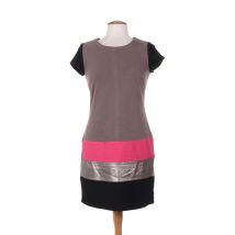 MISS CAPTAIN - Robe courte marron en coton - Femme - Taille 34 - Modz