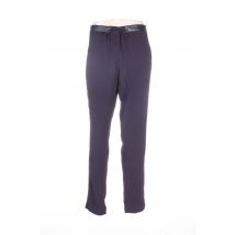 MISS CAPTAIN - Pantalon droit violet en polyester - Femme - Taille 34 - Modz