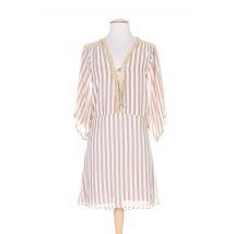 ANNE TURTAUT - Tunique manches courtes marron en polyester - Femme - Taille 36 - Modz