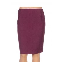 QUATTRO - Jupe mi-longue violet en coton - Femme - Taille 38 - Modz