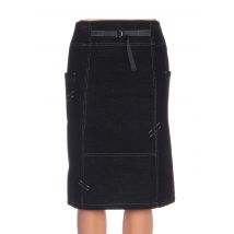 QUATTRO - Jupe mi-longue noir en coton pour femme - Taille 38 - Modz
