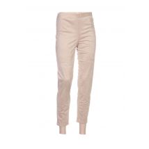 QUATTRO - Pantalon 7/8 beige en polyester - Femme - Taille 38 - Modz