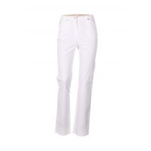 QUATTRO - Pantalon droit beige en coton pour femme - Taille 38 - Modz