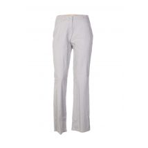 QUATTRO - Pantalon droit gris en coton pour femme - Taille 38 - Modz