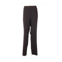 CHRISTIAN MARRY - Pantalon casual marron en polyester - Femme - Taille 52 - Modz