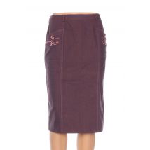 GERARD MATEL - Jupe mi-longue violet en coton - Femme - Taille 38 - Modz