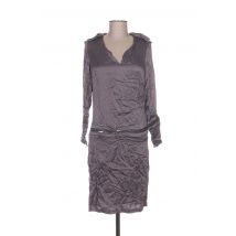 ANNE TURTAUT - Robe mi-longue gris en soie - Femme - Taille 36 - Modz