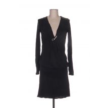 ANNE TURTAUT - Robe mi-longue noir en cuppro - Femme - Taille 38 - Modz