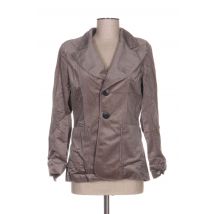 ANNE TURTAUT - Blazer marron en tencel - Femme - Taille 38 - Modz