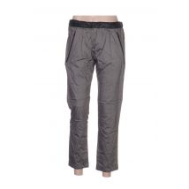 ANNE TURTAUT - Pantalon droit gris en polyester - Femme - Taille 40 - Modz