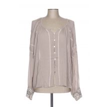 CHARLIE JOE - Chemisier beige en viscose pour femme - Taille 40 - Modz