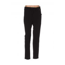MARYLEY - Pantalon droit noir en polyester - Femme - Taille 40 - Modz