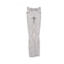 LEGZSKIN - Pantalon slim gris en coton - Femme - Taille 32 - Modz
