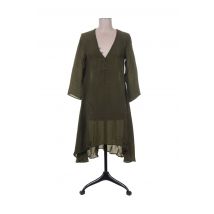 MINE DE RIEN - Robe mi-longue vert en viscose - Femme - Taille 36 - Modz