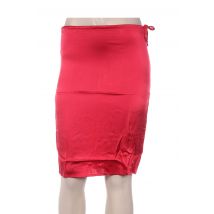 MINE DE RIEN - Jupe mi-longue rouge en soie - Femme - Taille 38 - Modz