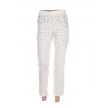 MIAMODA - Pantalon droit blanc en coton - Femme - Taille W23 - Modz