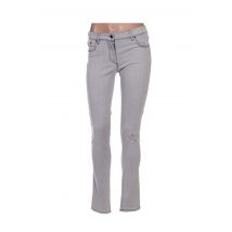 WAS - Pantalon slim gris en coton - Femme - Taille W29 - Modz