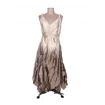 SERENA KAY - Robe longue gris en satin - Femme - Taille 38 - Modz