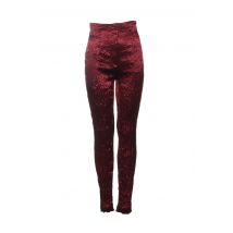 CLAUDE BARTHELEMY - Pantalon slim rouge en acetate - Femme - Taille 38 - Modz
