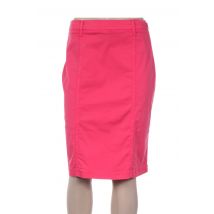 PAUPORTÉ - Jupe mi-longue rose en coton - Femme - Taille 46 - Modz